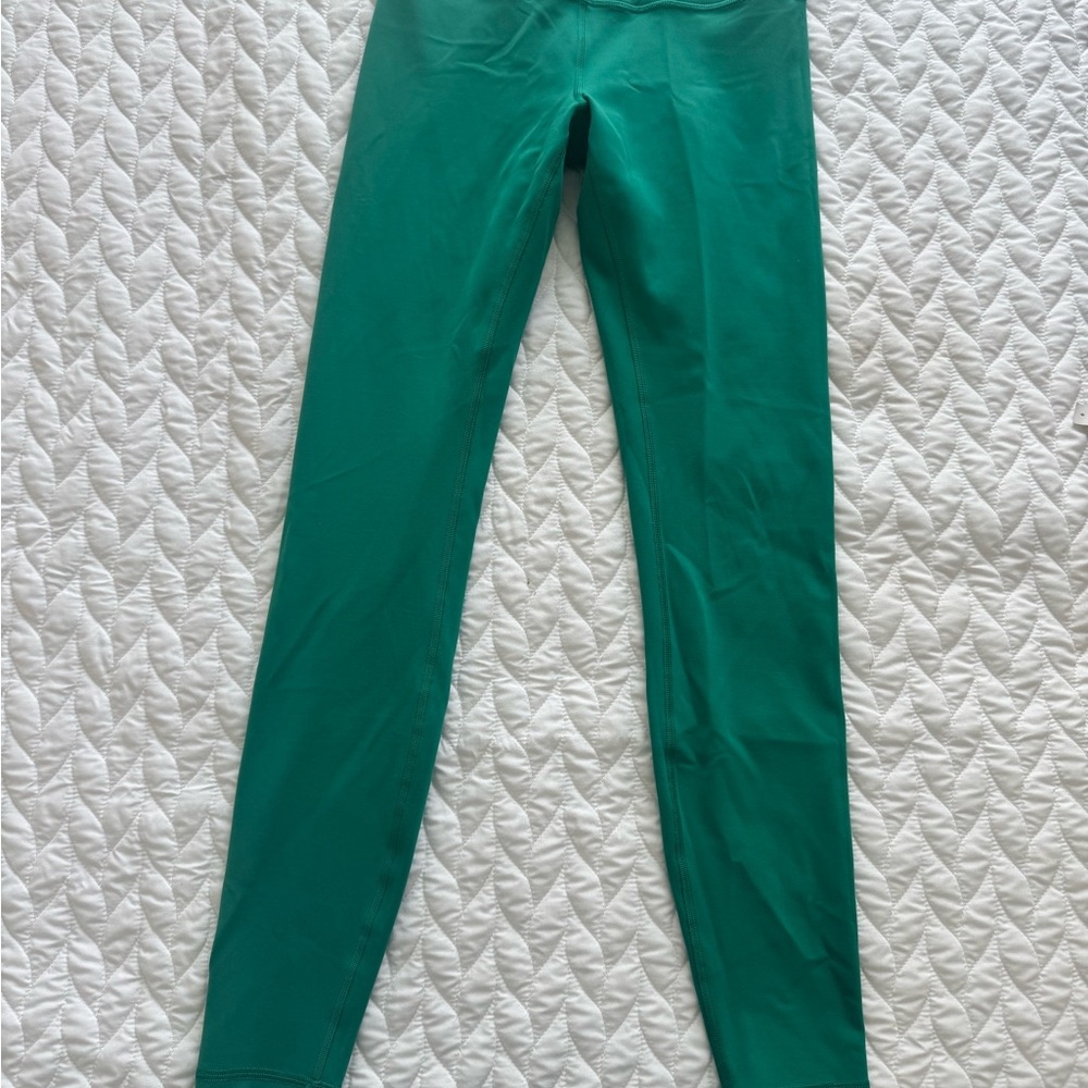 Lululemon Athletica Emerald Green High Waist Leggings